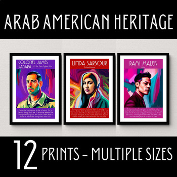 Preview of Arab American Heritage Month, Famous Arab Figures, Arab Month Bulletin Board