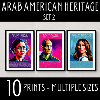 Preview of Arab American Heritage Month, Famous Arab Figures, Arab Month Bulletin Board