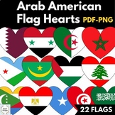 Arab American Heritage Month Flag Hearts- Bulletin Board P