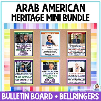 Preview of Arab American Heritage Month - Interactive Bulletin Board - Bellringers - Decor