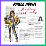 Arab American Heritage Month Paula Abdul Reading Activity Pack