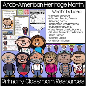 Preview of Arab-American Heritage Month Primary Classroom Shared Reading Resources and More