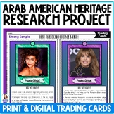 Arab American Heritage Month Project - Trading Cards -Biog