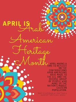 Preview of Arab American Heritage Month flyer