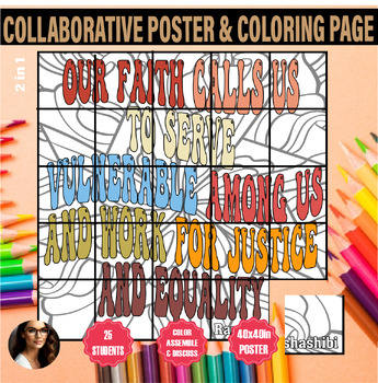 Preview of Arab american heritage month Rami Nashashibi Quote coloring collaborative poster