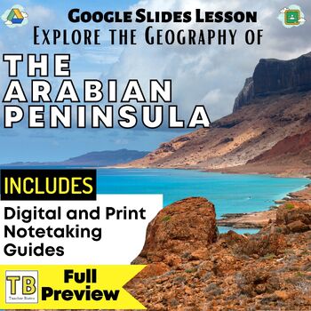 Preview of Arabian Peninsula Google Slides World Geography Lesson