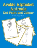 Arabic Alphabet Animals Dot Paint and Colour