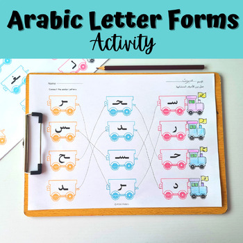 Preview of Arabic Alphabet Letter Forms Practice, Letter positions worksheets, homeschool
