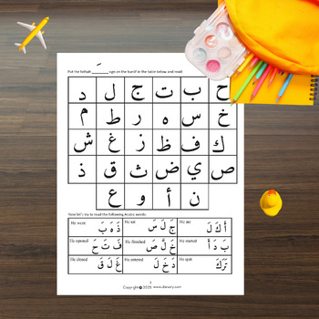Preview of Arabic Alphabet Mastery Series - Part 5: Vowel Introduction.