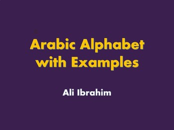 Preview of Arabic Alphabet Presentation