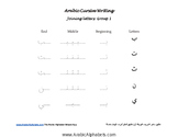Arabic Alphabet Writing System