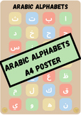 Arabic Alphabets/Letters Poster- Simple Boho