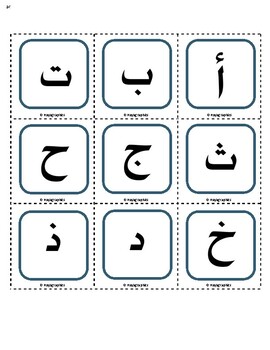 Preview of Arabic Alphabits flashcards