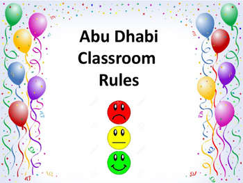 Preview of Arabic Classroom Rules