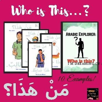 Preview of Arabic Explorer: "Who is this" Trace & Read Workbook Young Learners & Beginners!