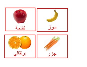 Preview of Arabic Food and Drink Cards, Set 1