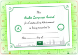 Arabic Language Award Certificate