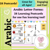 Arabic Letter Connecting Form Postcards / All Ages!