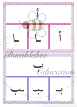 Preview of Arabic Letter cards - بطاقات شكل الحروف العربية