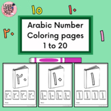 Arabic Number Coloring pages 1 to 20