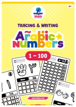 Preview of Arabic Numbers (1 - 100) - Tracing & Writing