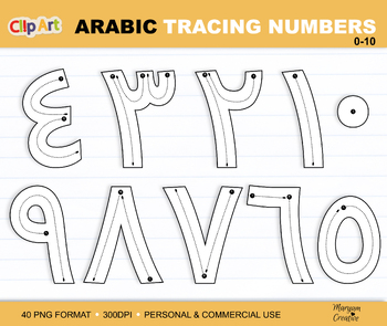 Preview of Arabic Numbers 40 PNG clipart, formation number, عربى, ارقام عربية