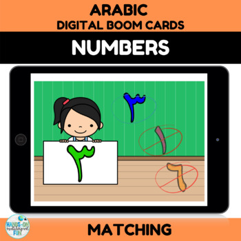 Preview of Arabic Numbers Boom Cards Distance Learning