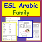 Arabic Speakers ESL Newcomer Activities: Family vocabulary