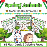 Arabic Spring Animals Coloring Pages & Flashcards BUNDLE f