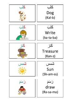 Preview of Arabic flash cards