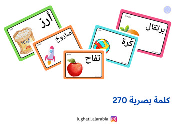 Preview of Arabic letter words   / ملف  ( 270)  كلمة من  الكلمات البصرية  للحروف  العربية