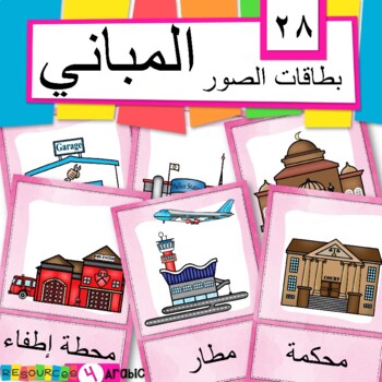 Preview of Arabic places vocabulary cards