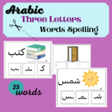 Arabic three letter words spelling and puzzle Arabic alpha