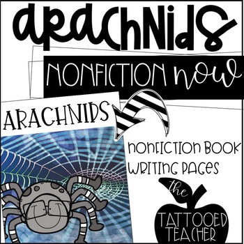 Preview of Spiders and Arachnids Nonfiction Book, QR Codes, and Writing