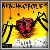 ArachnoFolie 3D ! Arts plastiques - Halloween - Araignée -