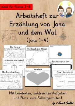 Preview of Arbeitsheft Jona und der Wal I Bibel (Jonah and the Whale) Deutsch German