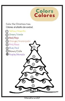 Preview of Arbolito de Navidad y sus colores