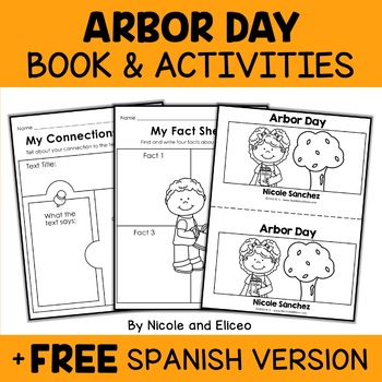 Preview of Arbor Day Activities and Book + FREE Spanish