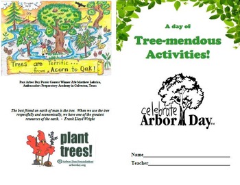 Preview of Earth Day/Arbor Day Activties