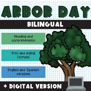 Preview of Arbor Day Bilingual | Print & Digital Resource | Distance Learning
