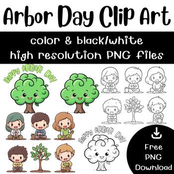 Preview of Arbor Day Clip Art for Bulletin Board/ Digital Resources/Earth Day Clip Art