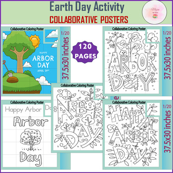 Preview of Arbor Day Collaborative Posters | Great Art Activity to Celebrate Arbor day