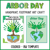 Arbor Day Handprint Art Card | Printable Earth Day Craft |