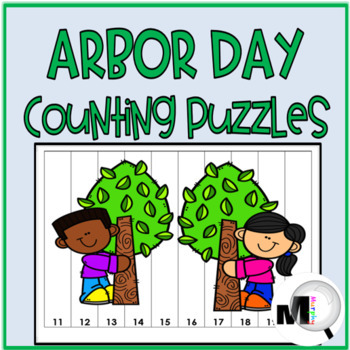 Preview of Arbor Day Number Order Puzzles