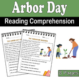 Arbor Day Reading Comprehension CVC Stories for K-2 | Earth Day