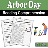 Arbor Day Reading Comprehension Passage & Questions for 4t