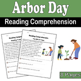 Arbor Day Reading Comprehension Passage & Questions for K-