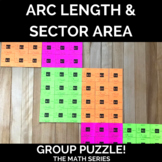 Arc Length & Sector Area Group Puzzle