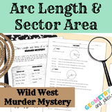 Arc Length and Area of a Sector Geometry Murder Mystery Pr