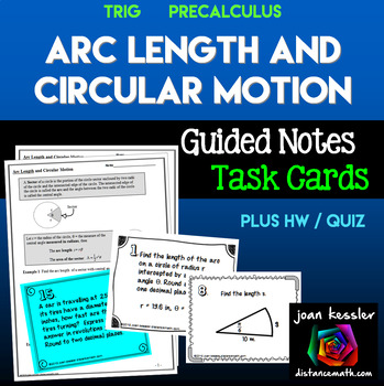 Preview of Arc Length and Circular Motion